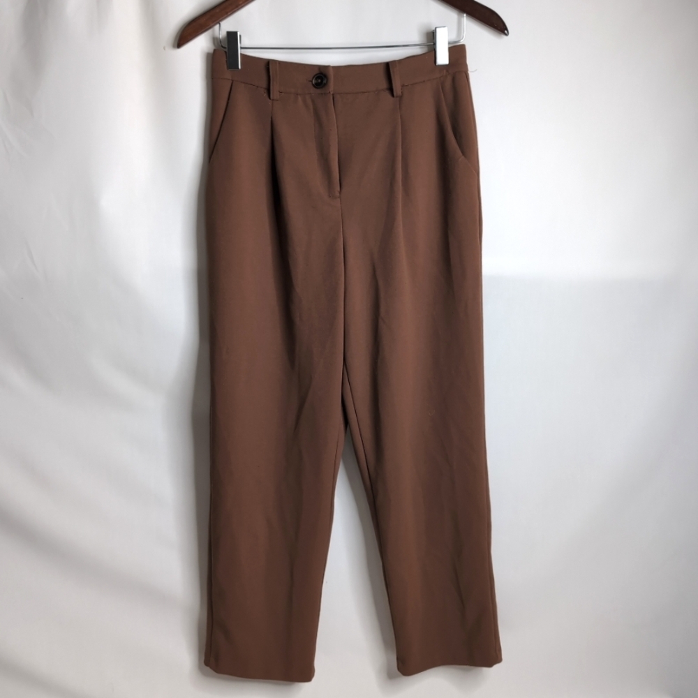 Nordstrom Rack Brown Ankle Length Trouser, Size S